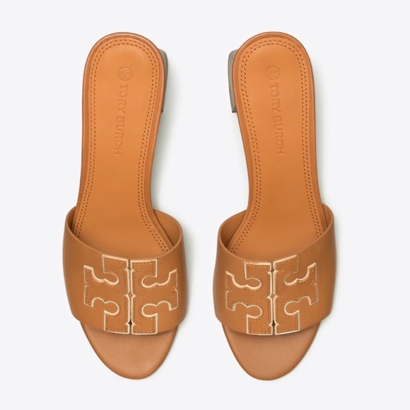 NEW! Tory Burch Ines Mid-Heel Slides Size 5 1/2 - Picture 2 of 9